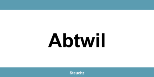 Kontakt und Telefonnummer des Steueramt in Abtwil