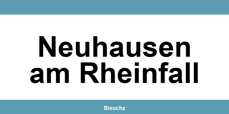 Kontakt und Telefonnummer des Steueramt in Neuhausen am Rheinfall